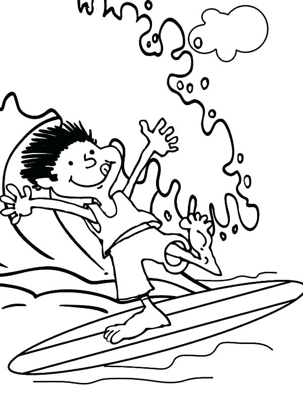 600x778 Hawaiian Coloring Pages Coloring Page Coloring Page Surfer Boy