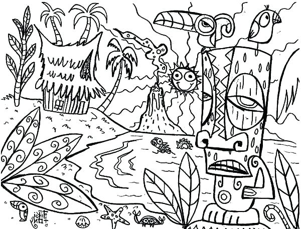 600x457 As Well As Flowers Coloring Pages Hawaiian Islands Coloring Pages