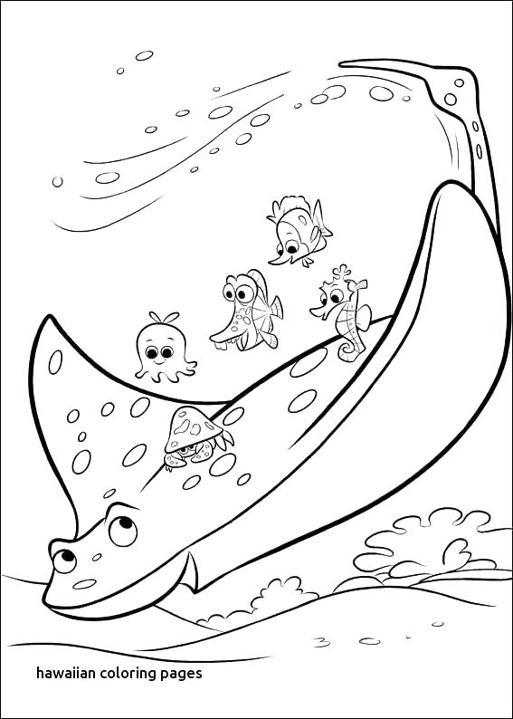 567x794 Hawaii Coloring Page