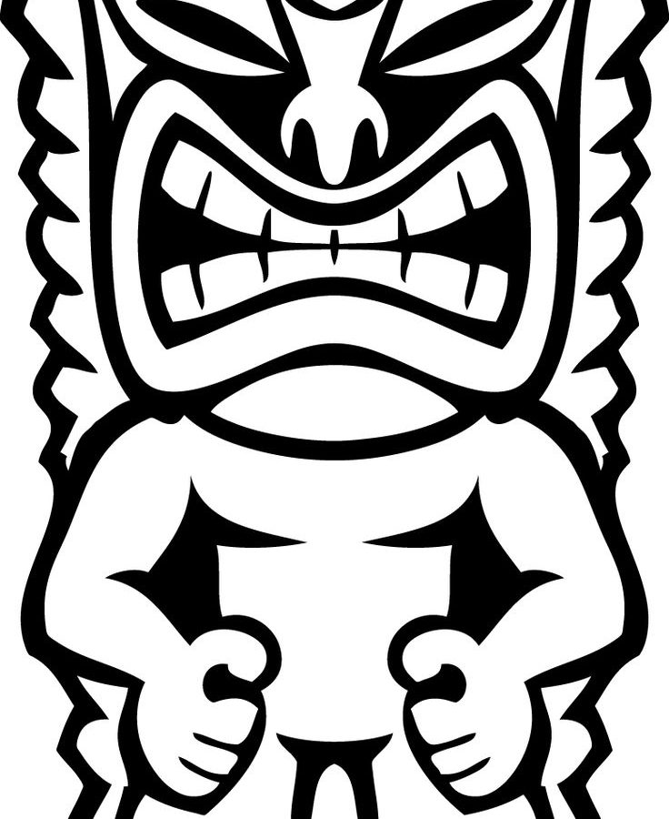 736x900 Luau Coloring Pages General Free Hawaiian Party High Quality