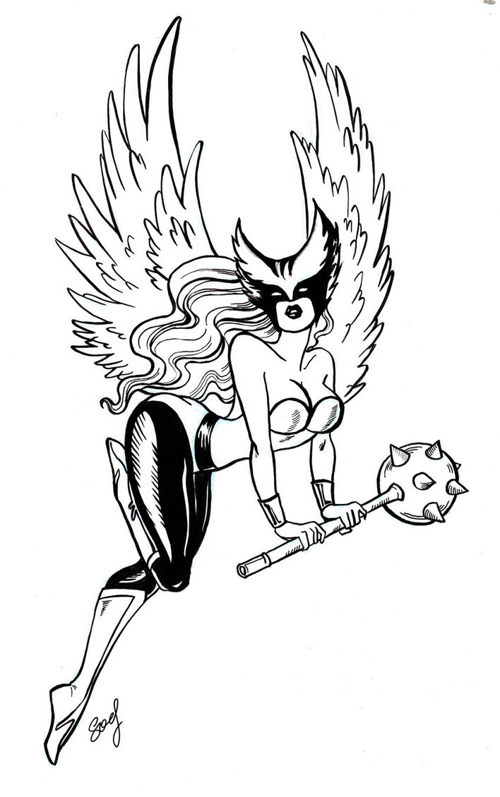 708x1129 Hawkgirl Coloring Pages
