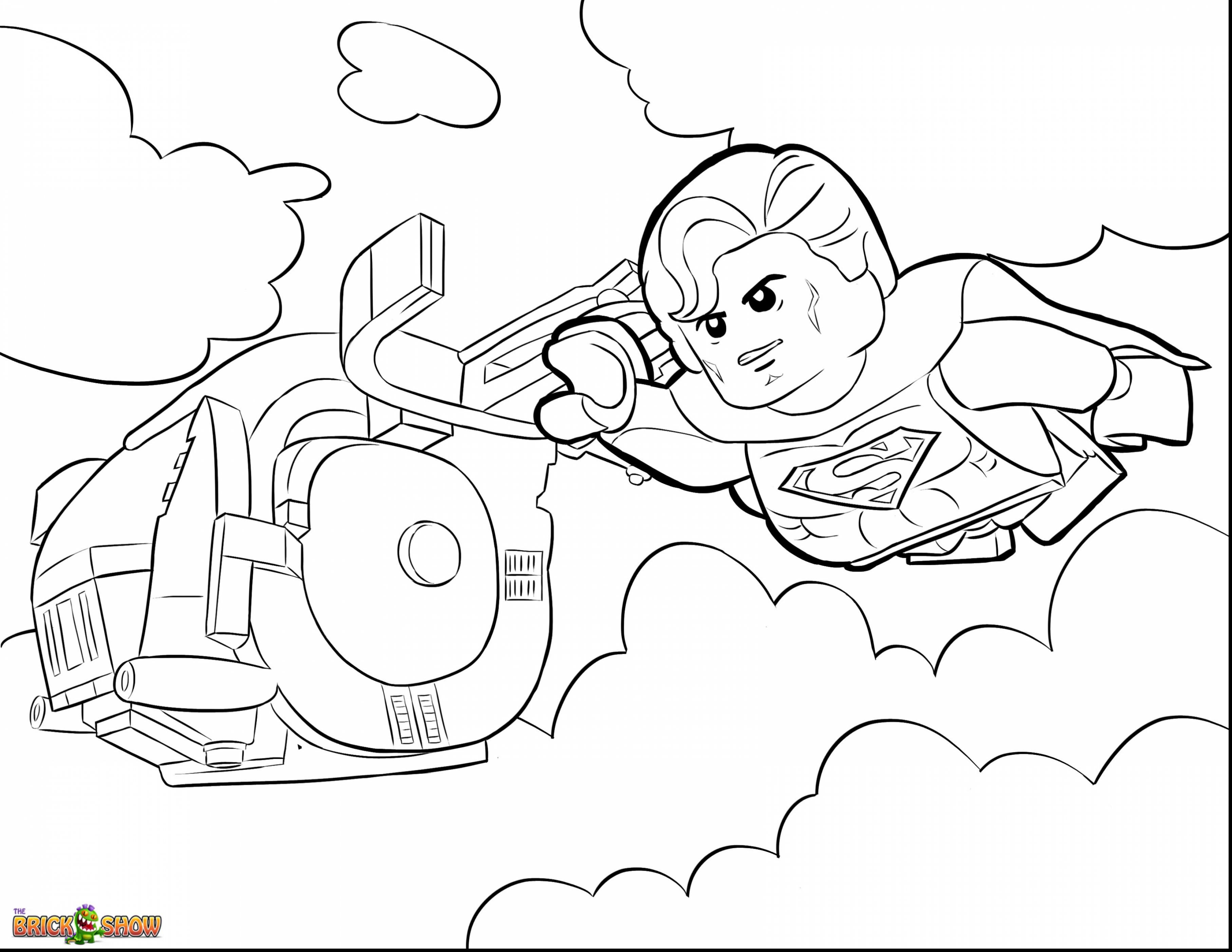 3630x2805 Astounding Lego Superman Coloring Pages With Justice League