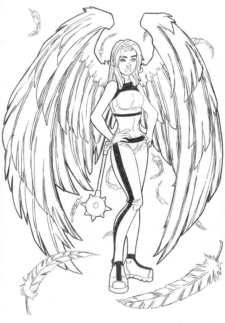 736x1054 Hawkgirl Coloring Pages Lineart Hawkworld