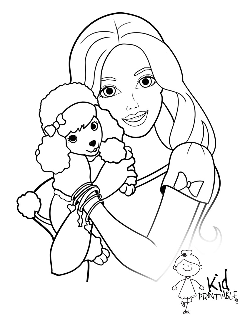 850x1100 Barbie Color Pages Excellent Portrait Have Coloring Page