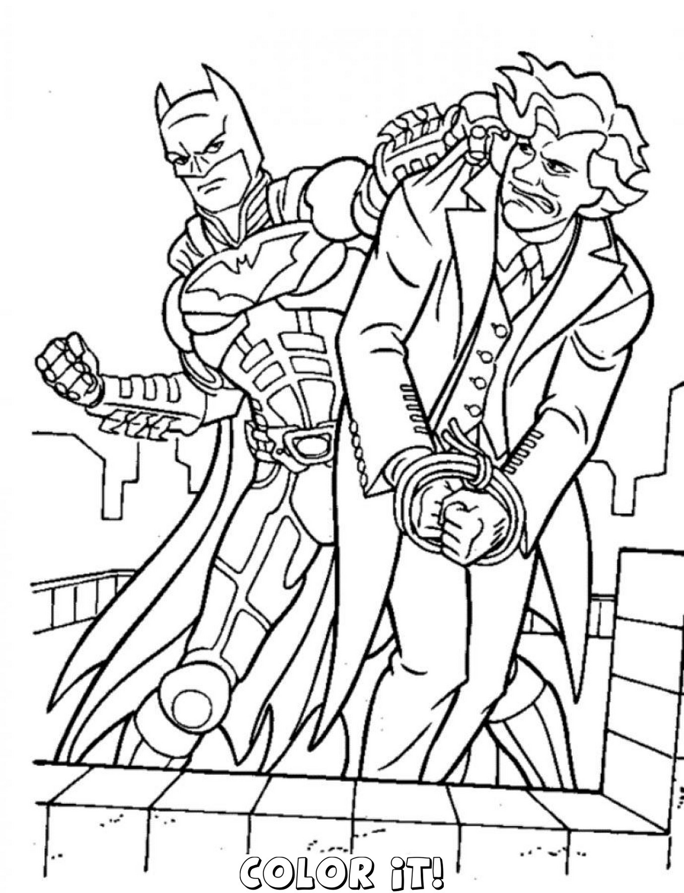 1378x1800 Coloring Pages Batman Mask