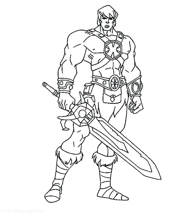 He Man Coloring Book Pages Sketch Coloring Page