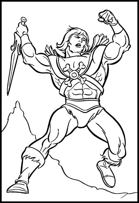 481x700 Image Result For He Man Simple Black And White Line Drawing