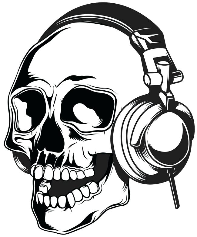 650x779 Skeleton Candy Headphones Skeleton Wearing Headphones Headset
