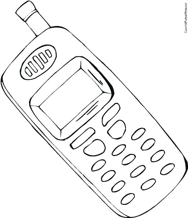 600x697 Earphone Coloring Pages