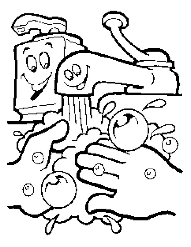 612x792 Coloring Pages Hand Washing Coloring Pages For Preschoolers