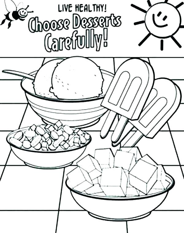 600x756 Healthy Coloring Pages Health Coloring Pages With Healthy Habits