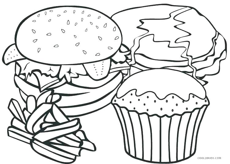 750x536 Healthy Food Coloring Food Coloring Pages Packed With Fast Food