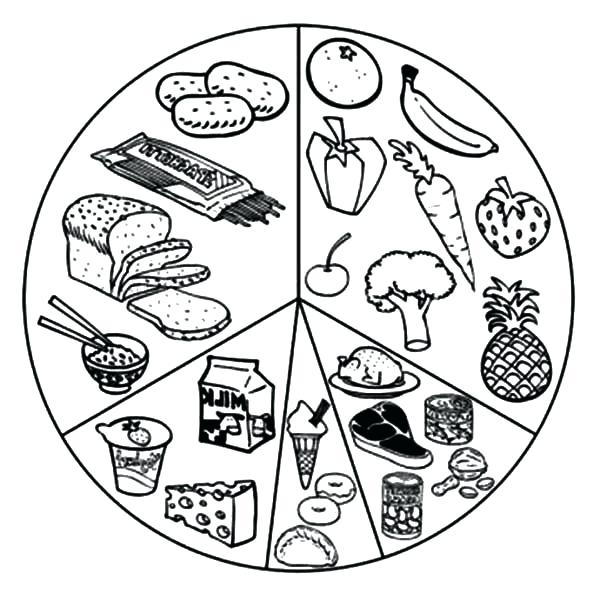600x600 Food Coloring Pages Healthy Eating List Of Eating Healthy Food