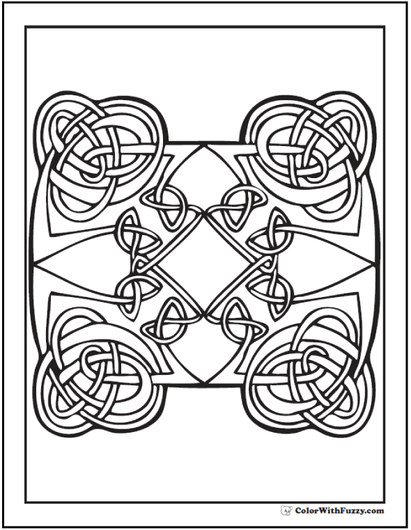 590x762 Celtic Coloring Pages Irish, Scottish, Gaelic