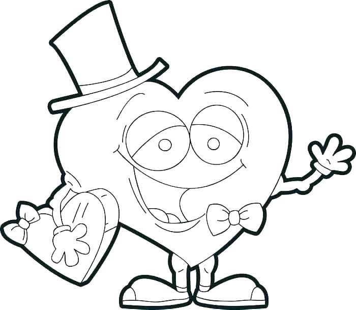700x609 Human Heart Coloring Pages