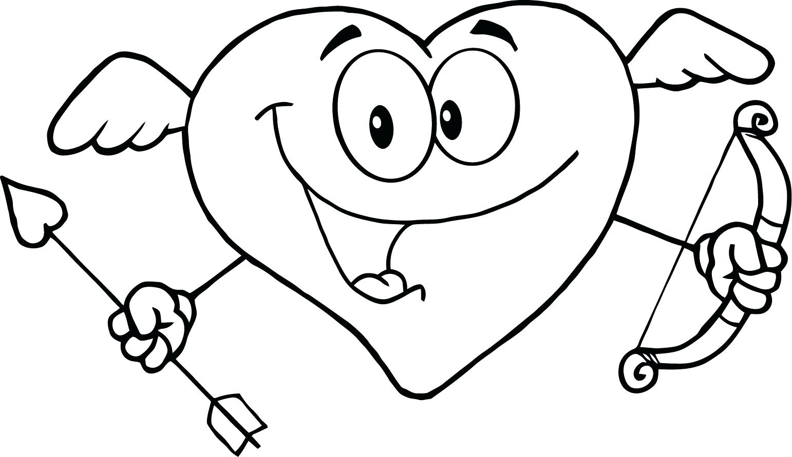 1542x891 Love Heart Coloring Sheets Free Printable Pages For Kids Of Hearts