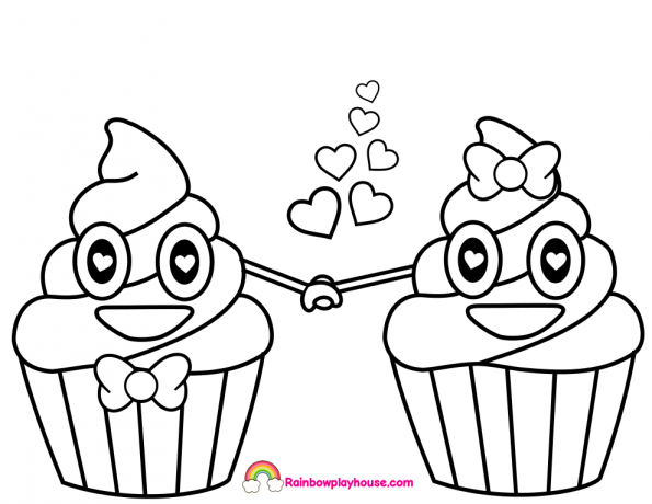 595x460 Printable Emoji Coloring Pages