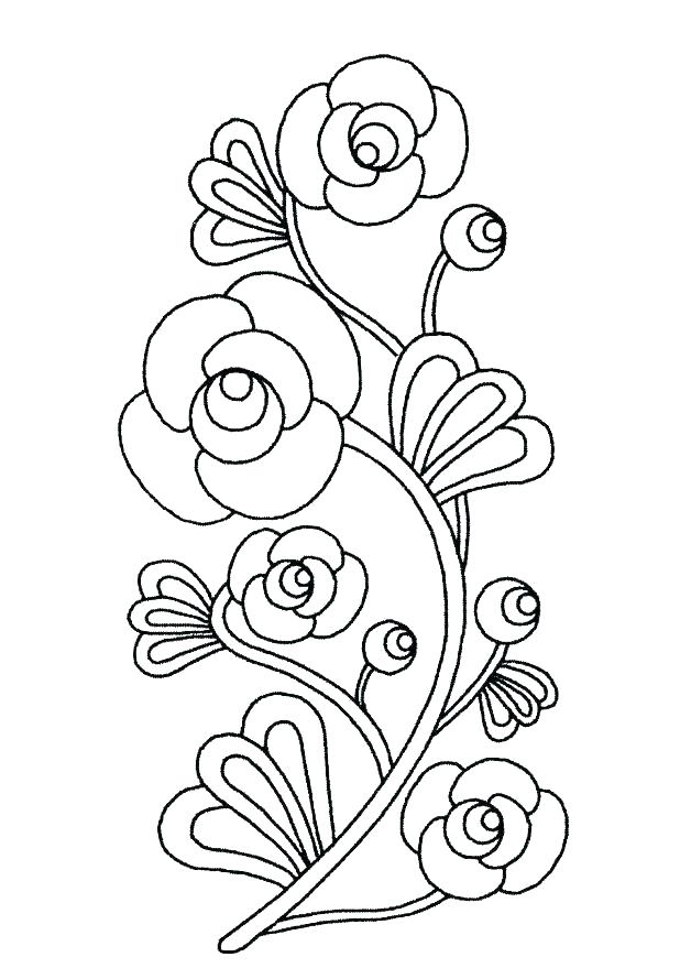 618x879 Coloring Pages Of Flowers And Hearts Color Sheets Of Flowers Heart