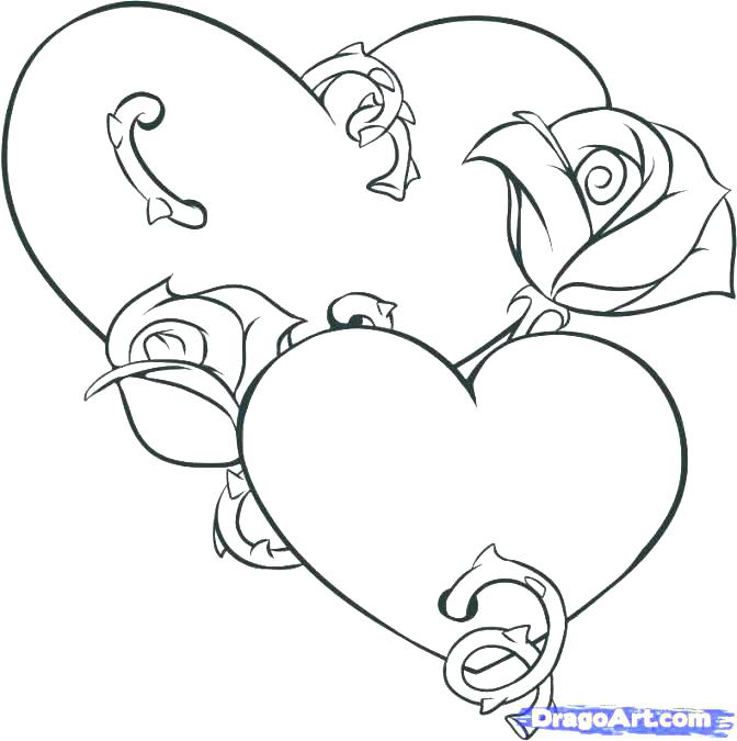 672x675 Coloring Pages With Hearts Bleeding Heart Flower Coloring Page