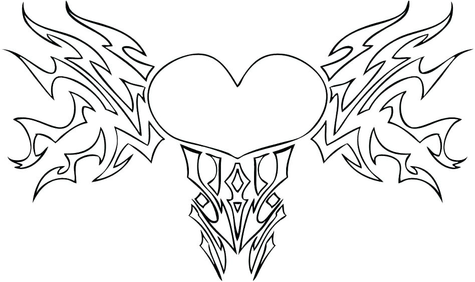 948x562 Flower Coloring Pages To Color Hearts And Flowers Coloring Pages
