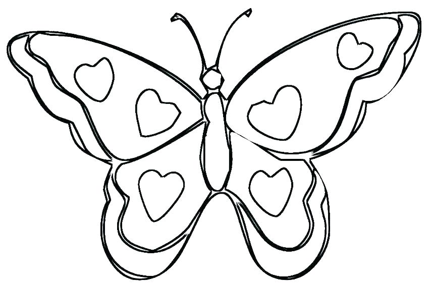 850x567 Heart Coloring Pages With Wings
