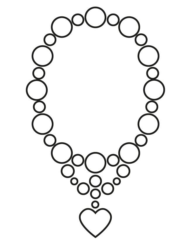 640x828 Jewelry Coloring Pages
