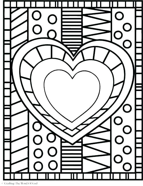 500x652 Heart Mandala Coloring Pages Abstract Coloring Page Heart Mandala
