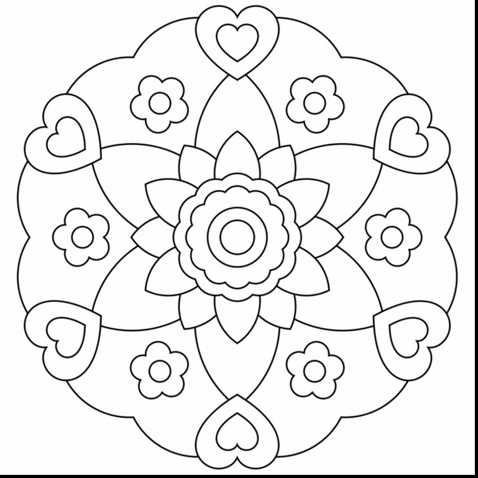 1530x1530 Fresh Heart Mandala Coloring Pages Collection Printable Coloring