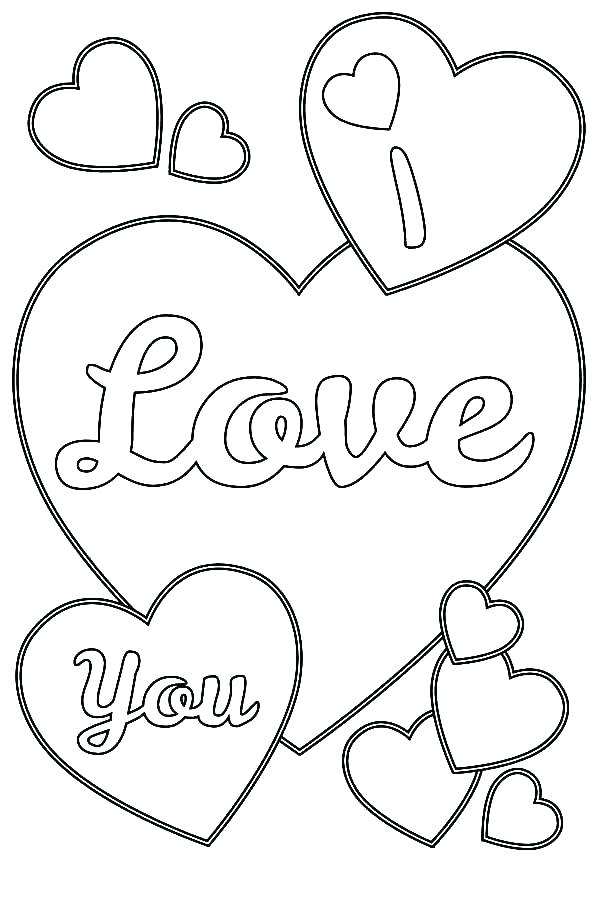 600x900 Love Heart Colouring Coloring Pages Of Love Printable Heart