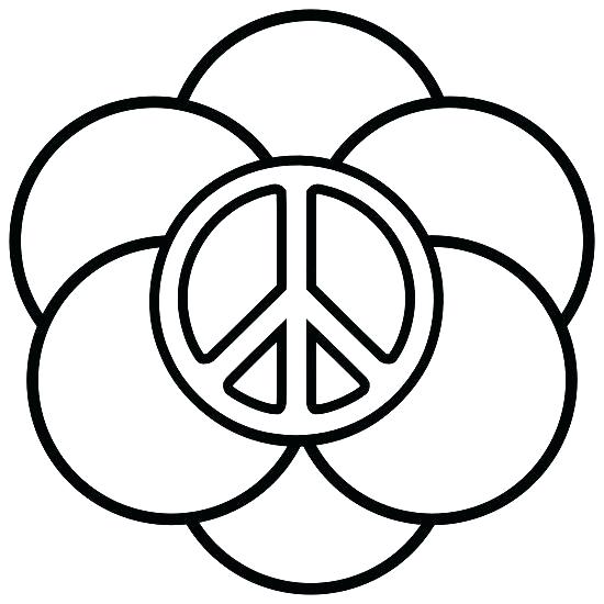 550x550 Coloring Peace Sign Coloring Page