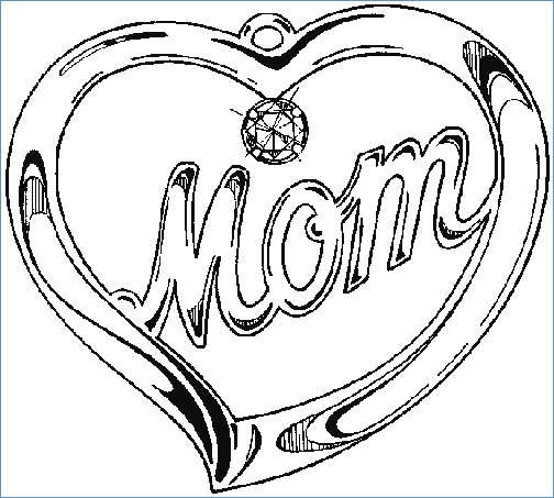 504x453 Two Hearts Coloring Pages