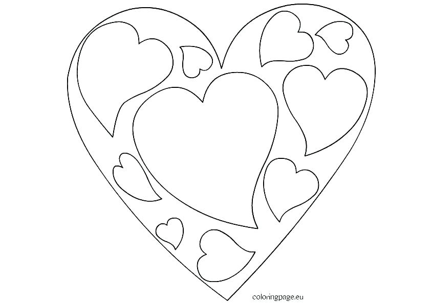 842x595 Heart Shape Coloring Pages Coloring Page Of Heart Design Coloring
