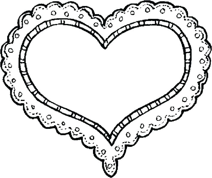 709x594 Heart Shape Coloring Pages Heart Shape Coloring Page Heart
