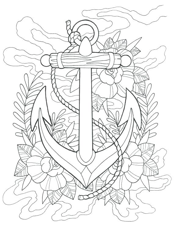 570x738 Tattoo Girl Coloring Pages