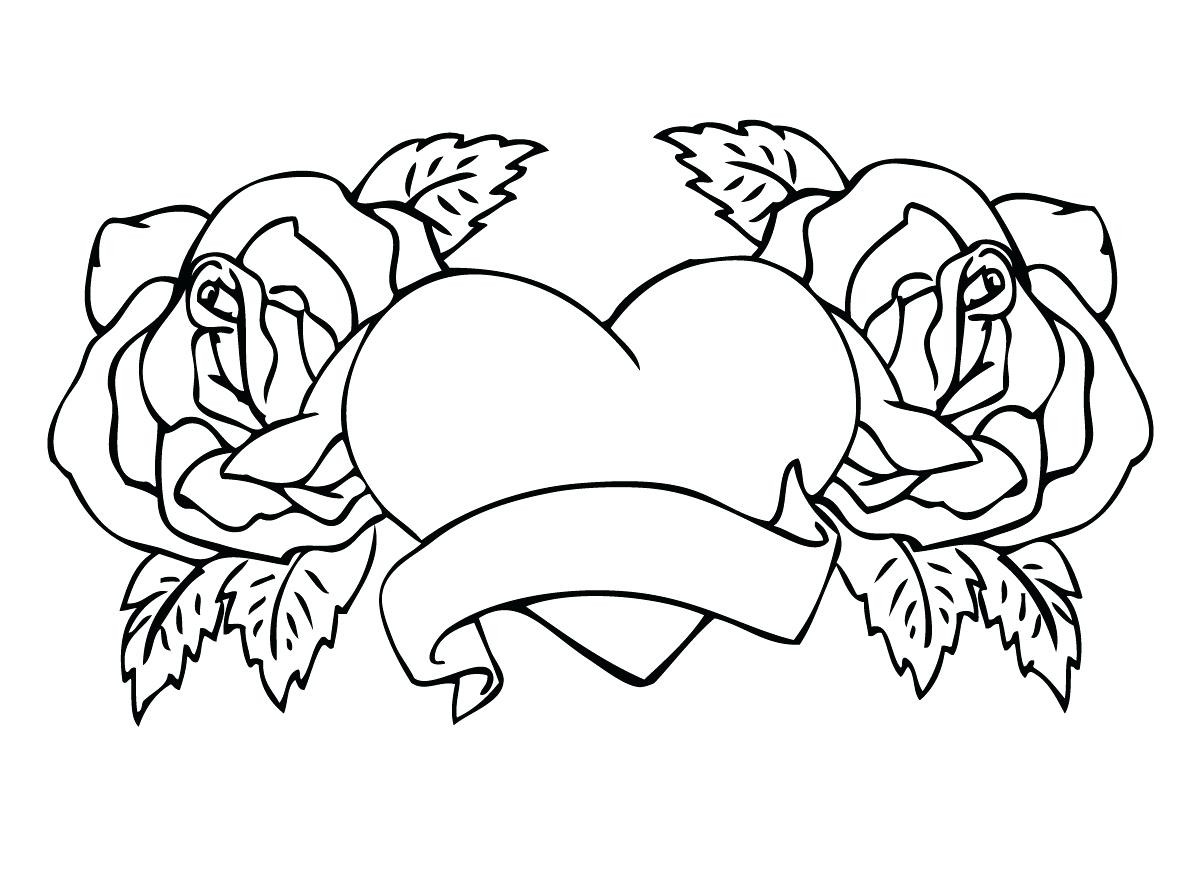 1200x872 Hearts Arrows Coloring Pages Hellokids Com Best Heart With Wings