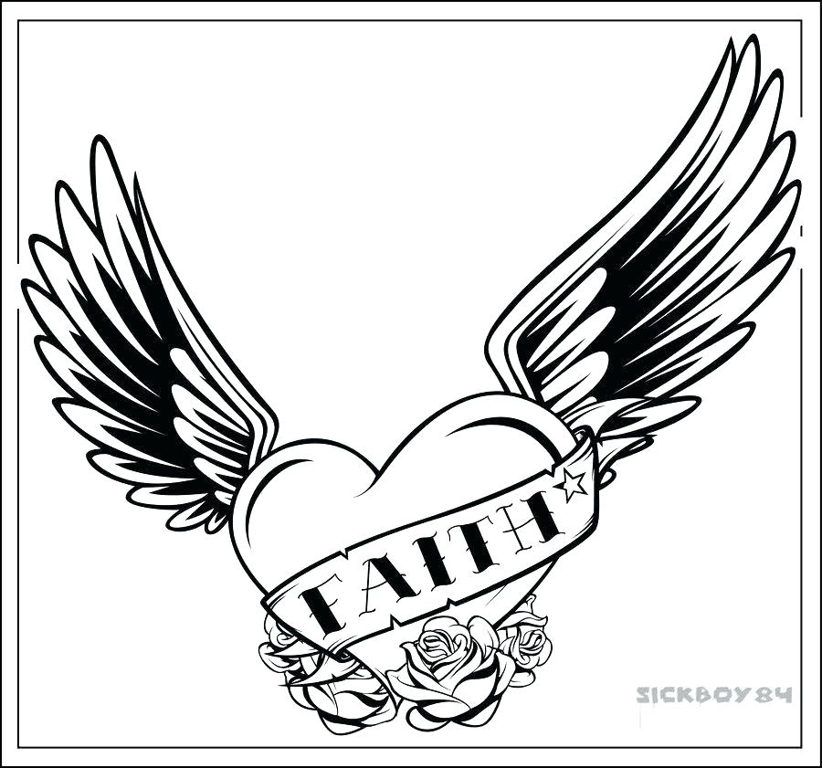 900x841 Hearts With Wings Coloring Pages New Coloring Pages Hearts Print