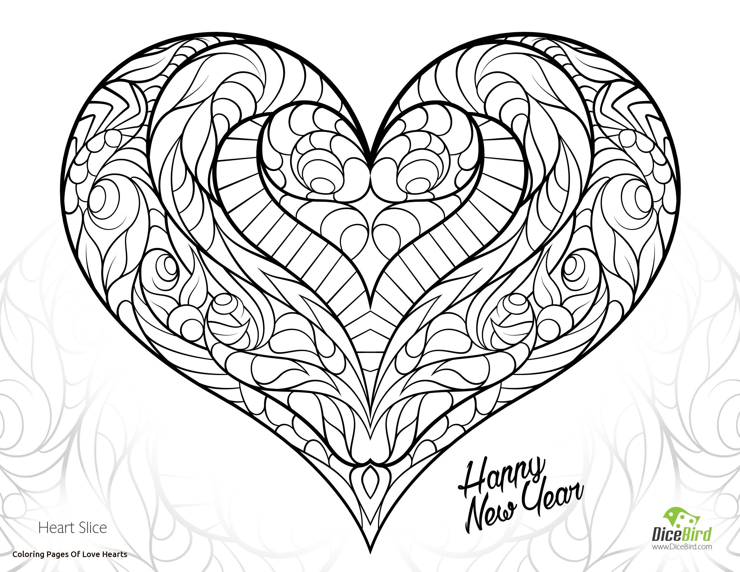 2376x1836 Printable Children Coloring Page Fire Heart Mandala
