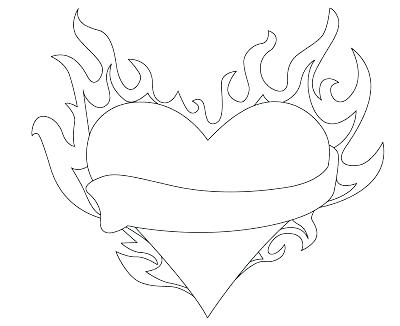 400x326 Flames Coloring Pages