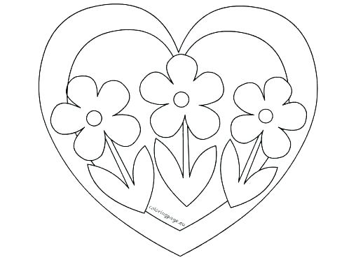 508x372 Coloring Pictures Of Hearts Hearts Coloring Page A Free Girls
