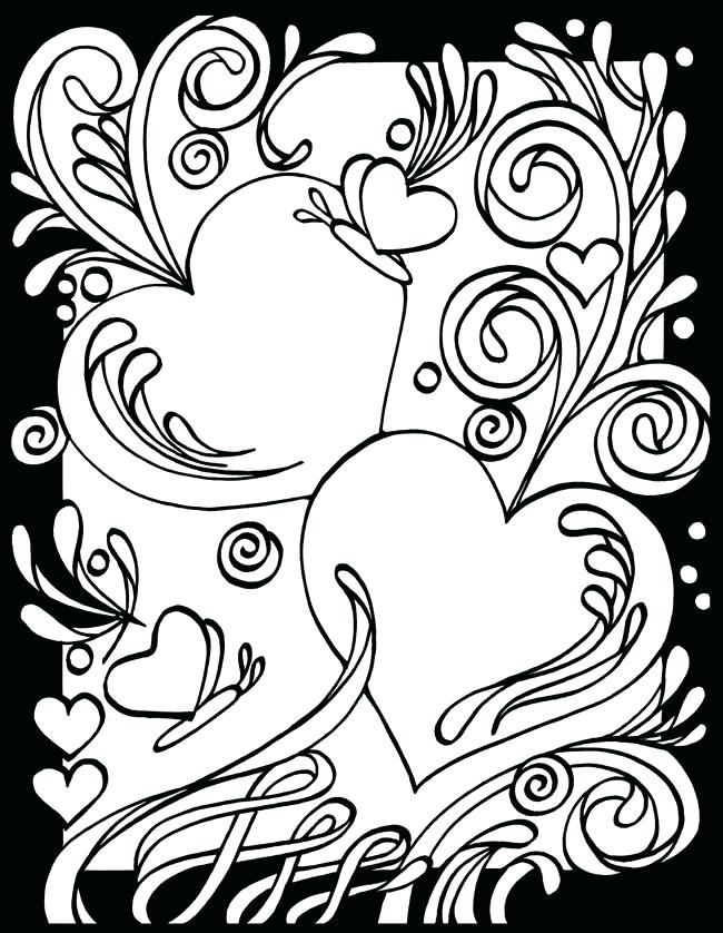 650x838 Hearts And Stars Coloring Pages Page D Coloring Book Hearts