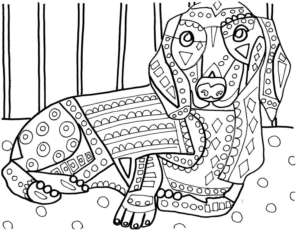 1024x791 Heather Galler On Dachshunds, Adult Coloring And Color Sheets