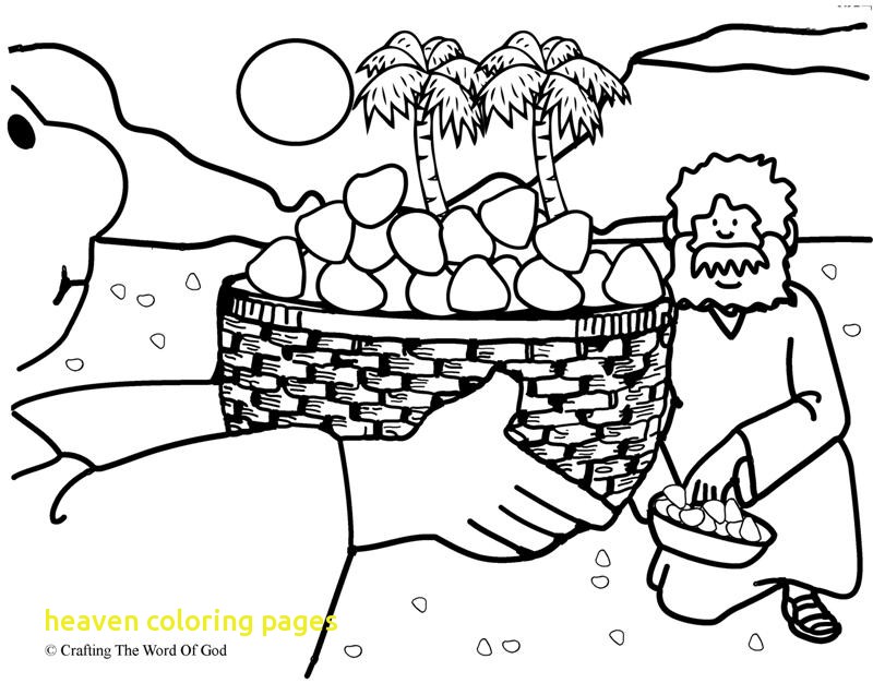 800x626 Heaven Coloring Pages With Manna From Heaven Coloring Page