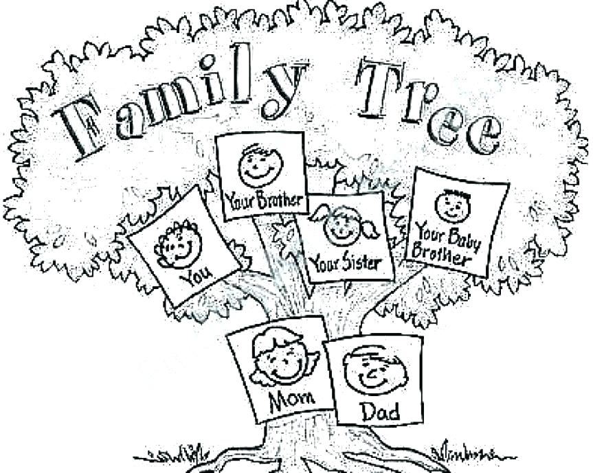 863x689 Coloring Pages And Coloring Books Family Tree Coloring Pages