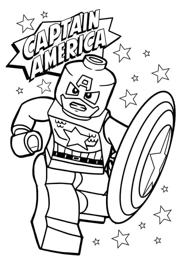 744x1052 Printable Captain America Coloring Pages