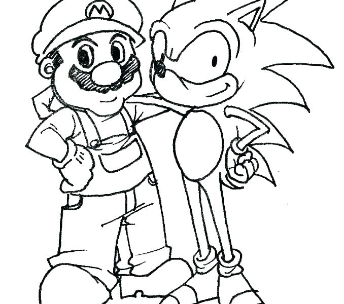 678x600 Sonic Hedgehog Coloring Pages Printable Underground Sha