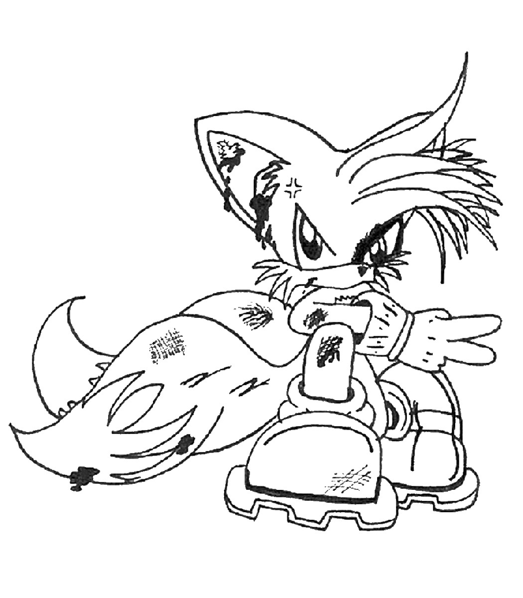 1050x1200 Sonic The Hedgehog Coloring Pages To Print Collection
