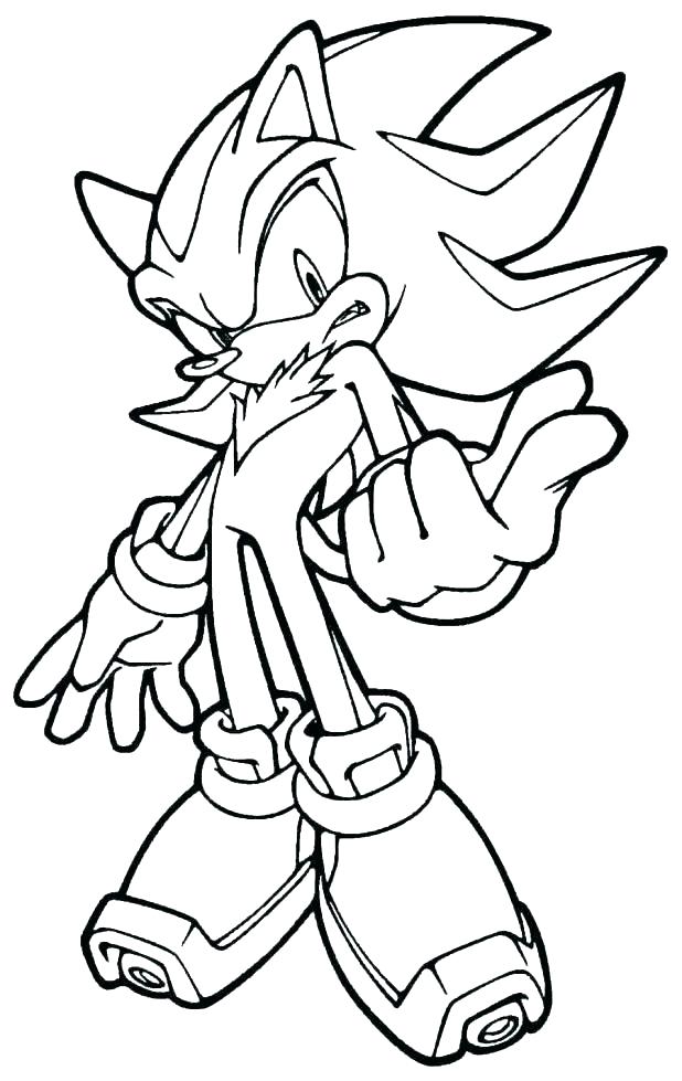 618x979 Shadow Coloring Pages To Print Sonic Coloring Pages Printable
