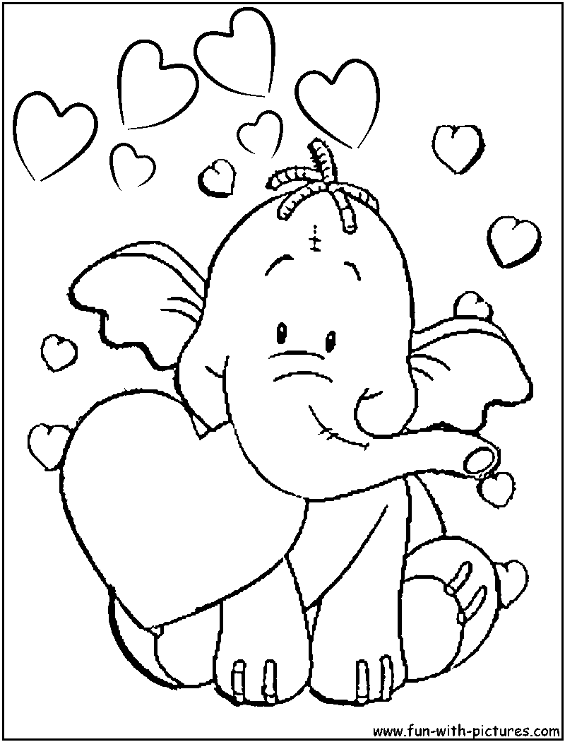 800x1050 Image Detail For Heffalump Valentine Coloring Page Of Heffalump