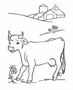 236x288 Printable Animal Farm Cow Coloring Page Texas Cow