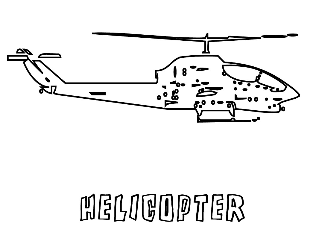 1056x816 Free Printable Helicopter Coloring Pages For Kids